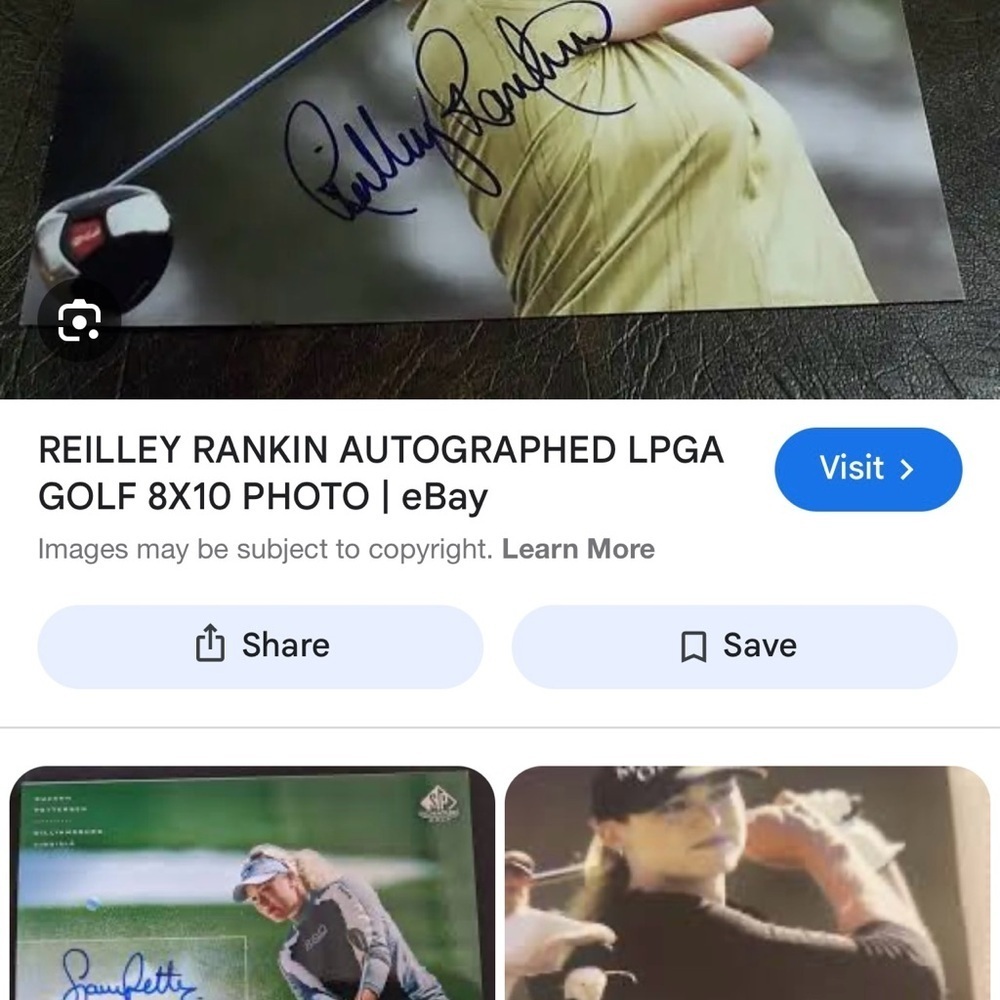NWT Women's Gray Kraft Nabisco Championship Cap signed by Reilly Rankin LPGA - Picture 7 of 7